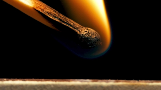 Matchstick, Stick, Flame, Light, Fire, Dark