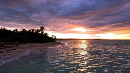 Miami Stock Video, Ocean, Beach, Sea, Water, Sunset