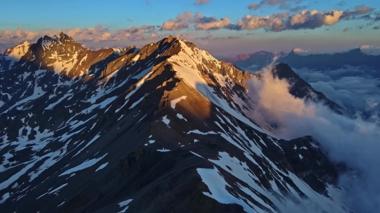 Mountain, Alp, Snow, Range, Natural Elevation, Landscape