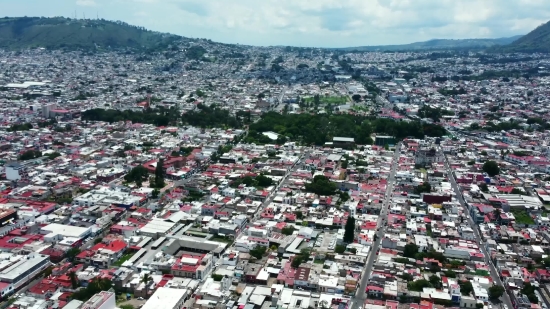 Mountain, City, Alp, Architecture, Aerial, Town