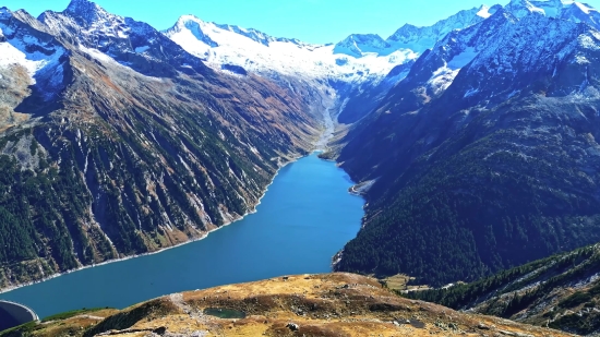 Mountain, Glacier, Alp, Mountains, Range, Snow