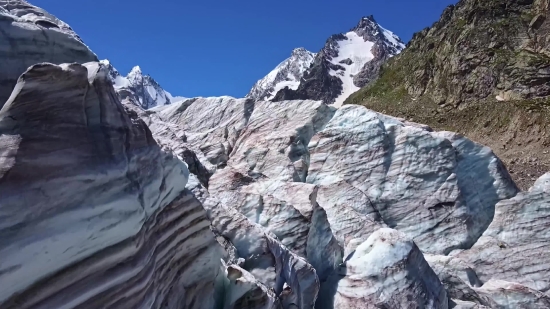 Mountain, Glacier, Line, Snow, Alp, Peak