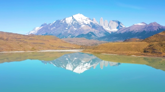 Mountain, Glacier, Range, Snow, Lake, Landscape