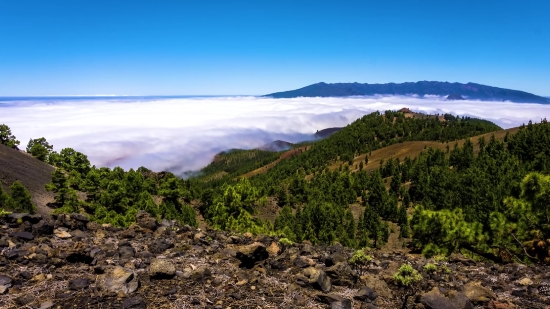 Mountain, Highland, Landscape, Mountains, Sky, Volcano