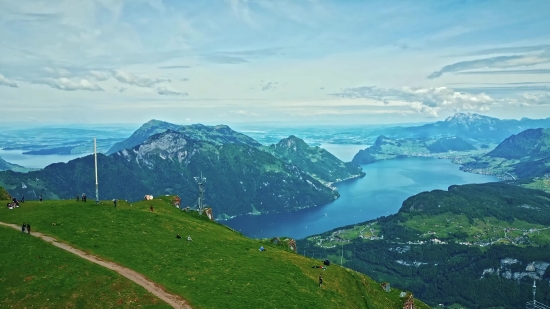 Mountain, Highland, Landscape, Mountains, Sky, Water