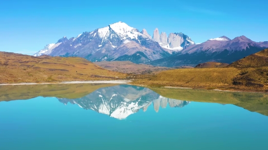 Mountain, Lake, Glacier, Range, Snow, Landscape