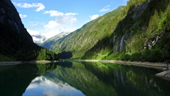 Mountain, Landscape, Lake, Mountains, Wilderness, River