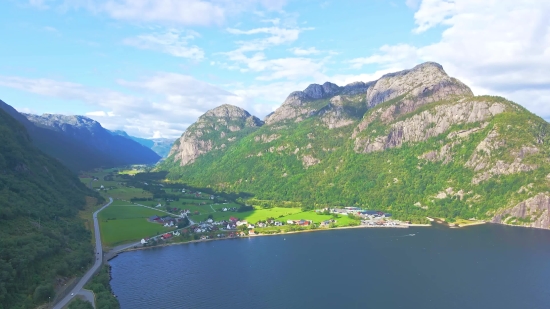 Mountain, Landscape, Range, Lake, Mountains, Highland