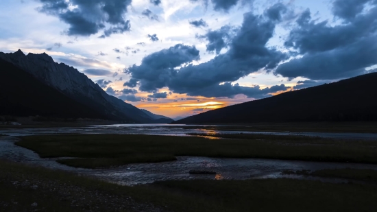 Mountain, Landscape, Range, Sky, Lake, Mountains