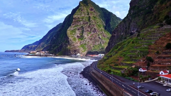 Mountain, Landscape, Water, Geological Formation, Promontory, Travel