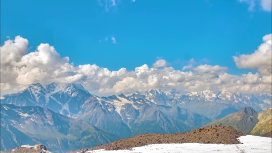 Mountain, Range, Glacier, Snow, Landscape, Peak