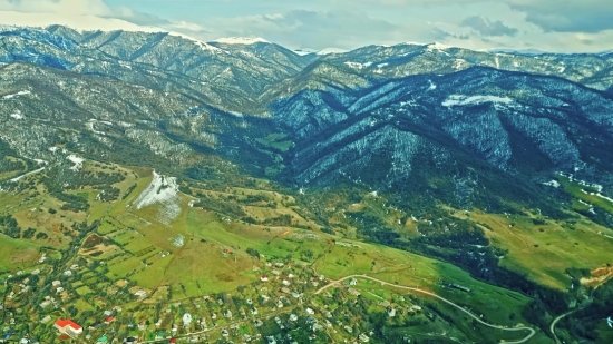 Mountain, Range, Highland, Mountains, Landscape, Sky