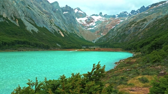 Mountain, Range, Landscape, Lake, Mountains, Basin