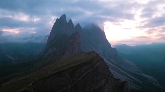 Mountain, Range, Landscape, Mountains, Canyon, Line