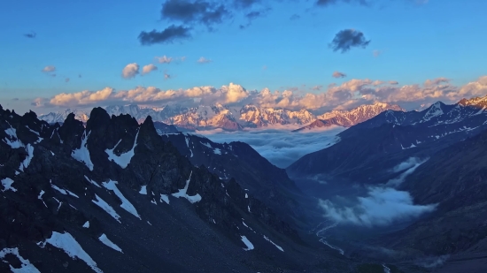 Mountain, Range, Landscape, Snow, Mountains, Alp