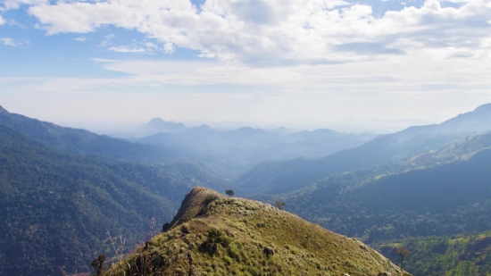 Mountain, Range, Mountains, Landscape, Sky, Line