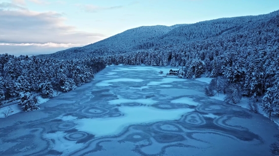 Mountain, River, Landscape, Water, Travel, Snow