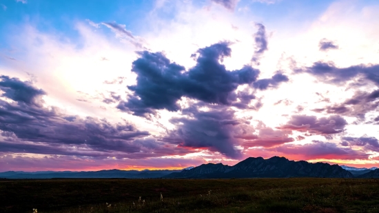 Mountain, Sky, Volcano, Landscape, Clouds, Highland