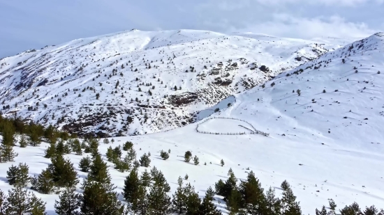 Mountain, Snow, Slope, Glacier, Range, Landscape