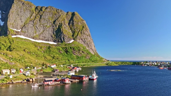 Mountain, Water, Landscape, Lake, Shore, Sea