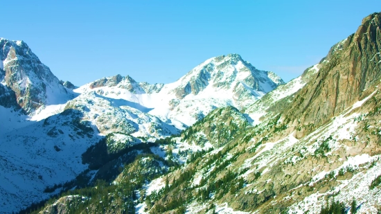 Movies Loop, Glacier, Mountain, Snow, Range, Mountains