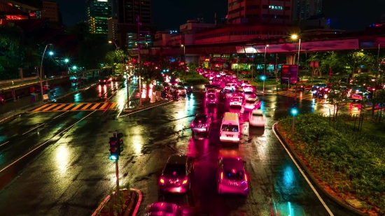 Night, Bumper Car, City, Vehicle, Lights, Urban