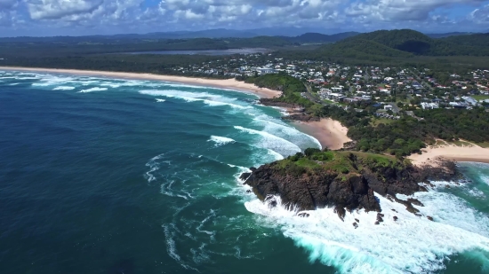 Ocean, Beach, Coast, Sea, Shoreline, Promontory