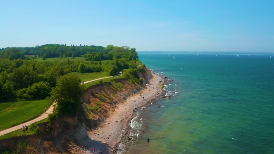 Ocean, Beach, Shoreline, Sea, Coast, Cliff