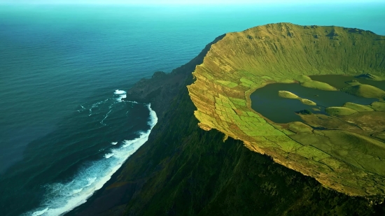 Ocean, Body Of Water, Landscape, Mountain, Sea, Coast