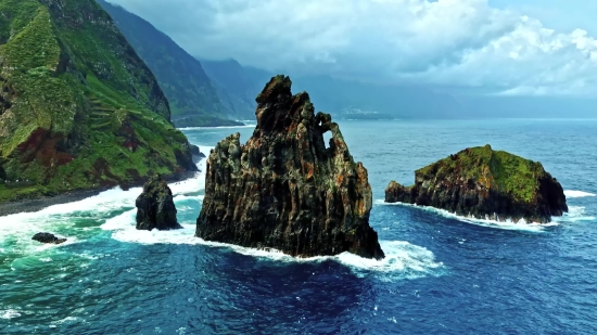 Ocean, Geological Formation, Promontory, Cliff, Sea, Beach