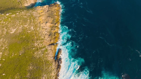 Ocean, Sea, Cliff, Water, Coast, Beach