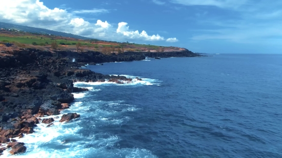 Ocean, Sea, Shoreline, Beach, Coast, Rock