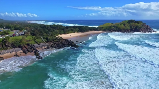 Ocean, Shoreline, Beach, Sea, Coast, Water