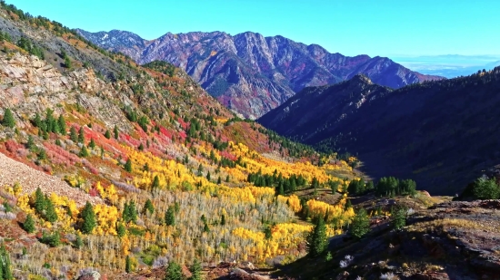 Outer Space Stock Footage, Range, Mountain, Landscape, Valley, Canyon