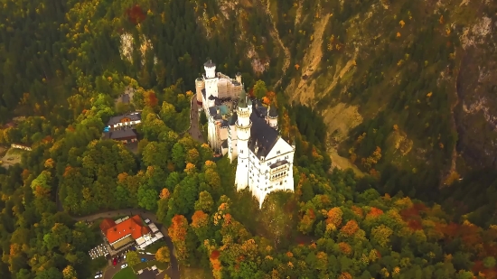 Palace, Castle, Tree, Fortification, Landscape, Mountain