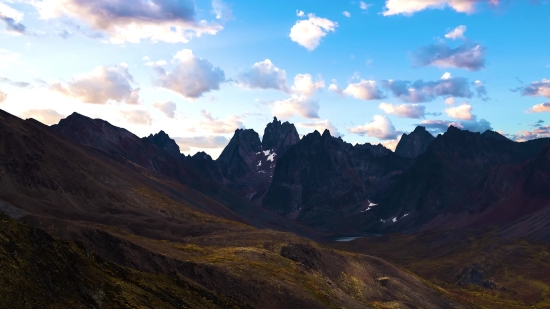 Photo Footage Free, Mountain, Range, Glacier, Mountains, Landscape