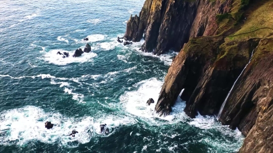 Promontory, Geological Formation, Natural Elevation, Cliff, Ocean, Sea