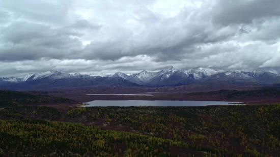 Range, Highland, Landscape, Mountain, Sky, Clouds