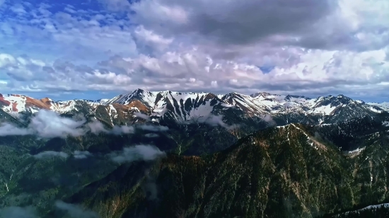 Range, Mountain, Glacier, Snow, Landscape, Peak