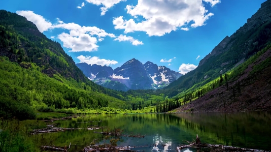 Range, Mountain, Lake, Mountains, Landscape, Glacier