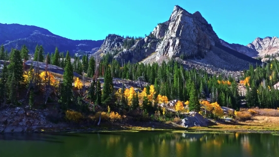 Range, Mountain, Landscape, Mountains, Lake, Forest