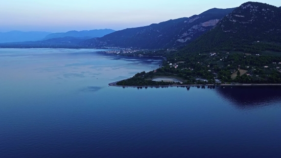 Red Bokeh Background Video, Lake, Water, Shore, Landscape, Sea