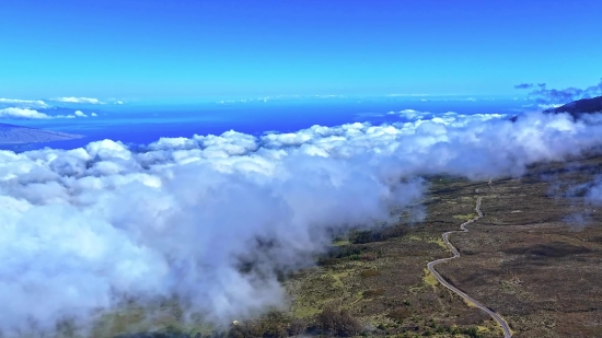 Resolume Footage Free Download, Volcano, Mountain, Landscape, Geological Formation, Sky