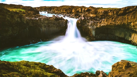 River, Water, Landscape, Waterfall, Stream, Rock