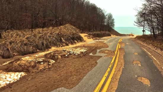 Road, Bend, Landscape, Sky, Highway, Asphalt