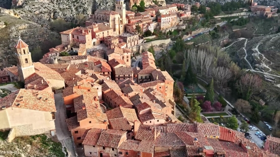 Roof, Tile Roof, Town, City, Architecture, Old