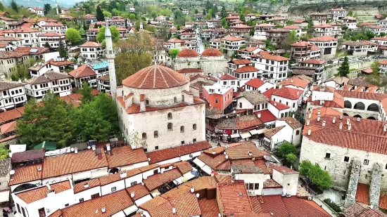 Roof, Town, Tile Roof, Architecture, City, Protective Covering