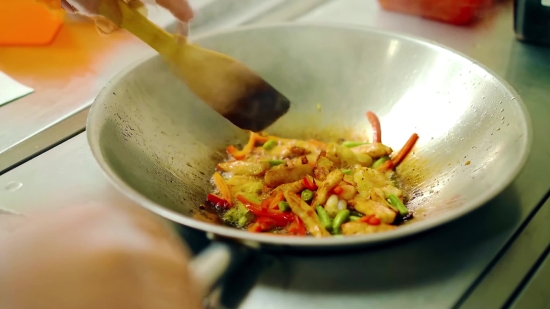 Royalty Free Animation Loops, Wok, Pan, Cooking Utensil, Food, Cuisine