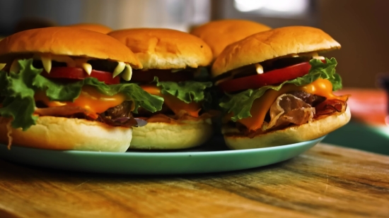 Royalty Free News Footage, Sandwich, Hamburger, Cheeseburger, Lunch, Lettuce