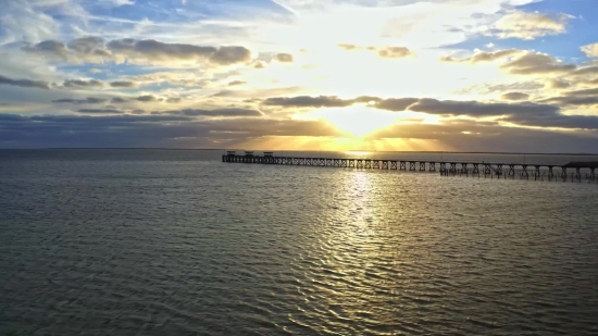 Scary Stock Video, Ocean, Water, Sea, Sky, Sun